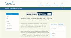 Desktop Screenshot of airport-arrivals-departures.com